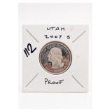 2007-S Utah State Quarter Silver