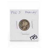 1916-S Mercury Dime
