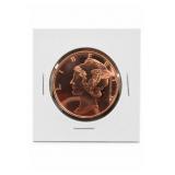 .999 Fine Copper Mercury-Design Round
