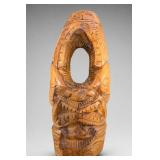 Carved Wooden Tiki Sculpture