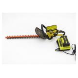 RYOBI 40V Hedge Trimmer, Battery & Charger