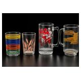Decorated Glass Tumblers and Mugs