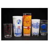 Lot of Decorated Glass Tumblers