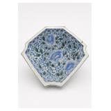 Japanese Blue-and-White Ceramic Dish