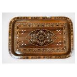 Decorative Wooden Inlay Serving Tray