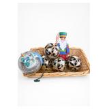 Christmas Decor incl. Crate & Barrel Nutcracker