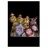 Group of Decorative Christmas Ornaments