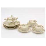 Floral Gilt Ceramic Tea Service