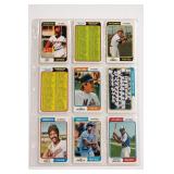 Vintage Baseball Trading Card Lot