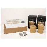 Lot of Luminara Flameless Pillar Candles