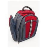 Red-and-Gray Picnic Backpack Set