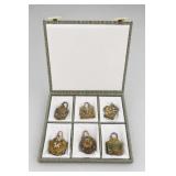 Miniature Cloisonné-Style Purse Ornaments