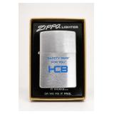 Zippo Safety Pays HCB Silver-Tone Lighter