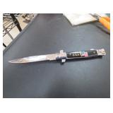 Folding Pocket Knife with USA Flag Handle