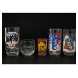 Mixed Pepsi Promotional Glass Tumblers