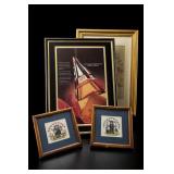 Framed Fred Hayman Ad, Floral Art & Needlework