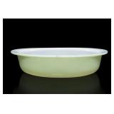 PYREX Green-and-White Glass Dish