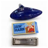 Ocarina-Like Flute, Jaw Harp & Harmonica