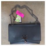 Badgley Mischka Black Vegan Leather Handbag