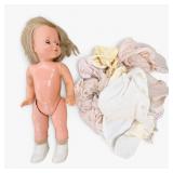 Lot of Made in Japan Doll with Clothing