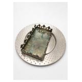 GOODINGER Silver-Tone ART CO LTD Art Platter