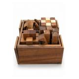 Wooden Interlocking Puzzle Set