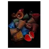 Lot of Assorted Colored Glass Pieces