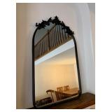 Metal framed mirror
