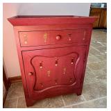 Painted cabinet with wine motif