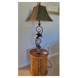 Lamp & sm. table