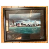 Framed poster David Salzman Chicago Night