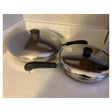 Revere Ware copper clad stainless steel skillets