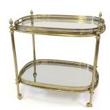 Lot 006 1960s Brass Bar Cart/Trolley with Removable Trays