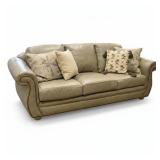 Bradington-Young Three-Cushion Leather Sofa