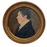 French Miniature of Adolphe Sable, at the age of 17 years, 1824