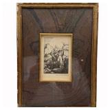 Carl M. Schultheiss (1885–1961) — "The Flight into Egypt," Original Etching