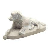 Decorator Resting English Setter Dog Sculpture
