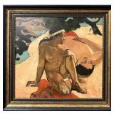"Aha oe feii?" (After Paul Gauguin) — Signed Oil Painting