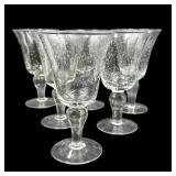 Artland Iris Clear Bubble Glass Goblet, Six (6)