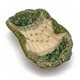 Saint-Clément Majolica Asparagus Dish, French