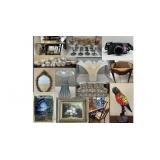 SISTERS IN CHARGE ONLINE AUCTION, HOLTSVILLE, NY -TIFFANY STYLE LAMPS, SWAROVSKI, DECOR & MORE!