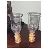 Banded Onyx Candle Holders/Globes