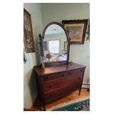 Matching Mahogany Dresser w/Mirror