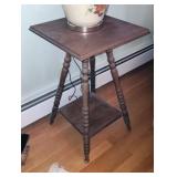 Victorian Oak Square Parlor Table