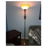 Brass Torchiere Floor Lamp