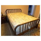 Full Jenny Lind Spindle Bed, Mattress and Box Spring