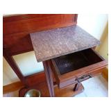 w/Drawer & Marble Top