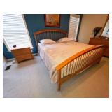 5 Piece Stanley Bedroom Set Preface Series Maple Finish
