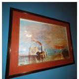 English Artist Joseph Mallord William Turner "The Fighting Temeraire"