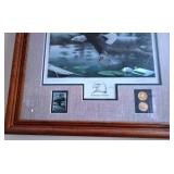 w/Commemorative Stamp & Gold-Toned Medallions